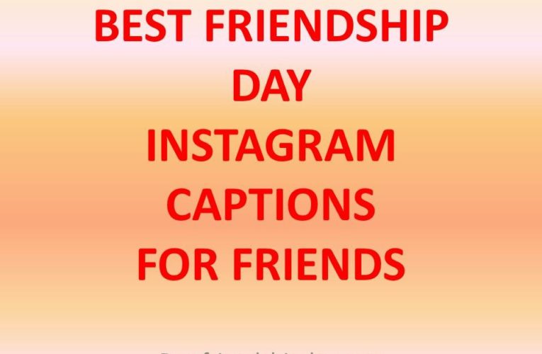 Happy Friendship Day Caption for Instagram Twitter and Facebook